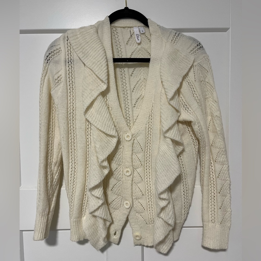 Ruffle Cardigan